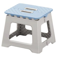 일상도구 접이식 간이 미니 의자 스툴, 하늘색, 1개