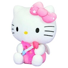 KHTOY 三麗鷗 邱比特系列 Hello Kitty 絨毛玩具 12吋, 30cm, 粉色, 1個
