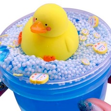 Emily Slime 呱呱透明史萊姆 黏土混合史萊姆, 透明藍, 1個, 250g