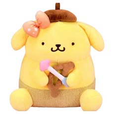 KHTOY 三麗鷗 邱比特系列 布丁狗 絨毛玩具 16吋, 38cm, 黃色, 1個