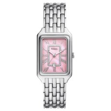 FOSSIL Raquel 銀韻女伶嫣粉女錶 不鏽鋼錶帶 ES5401 26mm