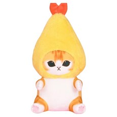 KHTOY 貓福珊迪絨毛玩具 12吋 炸蝦裝, 1個, 黃色, 37cm