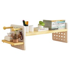 小麥購物 桌面多層置物架 L1271, 原木色, 1層