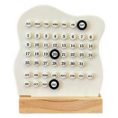 Ilsangsokbanzzak 室內裝飾數位倒數日曆, 奶油色, 1個
