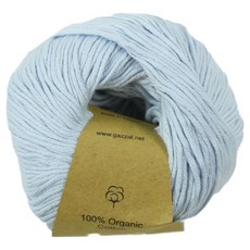 가잘 앵콜스 오가닉 뜨개실, 417 베이비연하늘, 1개