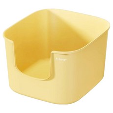 MANGO 蠻中方貓砂盆, 1個, 黃色