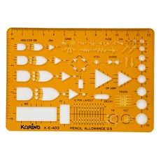 KORING 電子符號正規模板 K-E-403