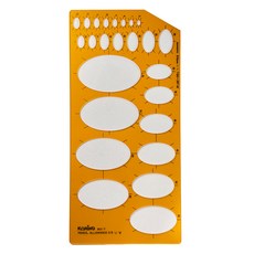 코링 템플레이트 타원형판 K-8017, 1개