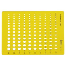 SaNKI's 模板 綜合橢圓模板 製圖模型尺, NO 202, 1個