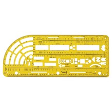 SaNKI's 模板 交通處理常規 模板 製圖 模型尺, 1個, NO 4502
