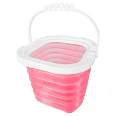 다다 다기능 미술 접이식 자바라 물통, 핑크