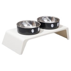 PASTEL PET 寵物雙眼餐碗 FREE, 黑色, 1個