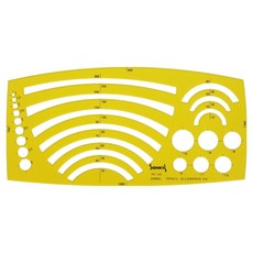 산키스 템플레이트 아크정규 템플릿 제도 모형자, NO 105, 1개