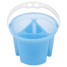 다다 미술 회화 수채화 4칸 분리형 칸막이 물통, 블루