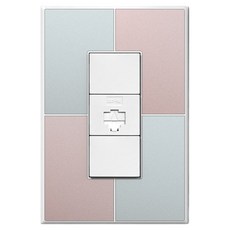 TILINS Gallery 薄荷玫瑰 通訊 1孔插座 薄荷玫瑰 + 白色框架 RJ45, 1個