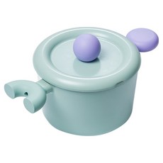 BetterFinger 廚具 IH 雙耳鍋, 1個, 薄荷綠, 18cm