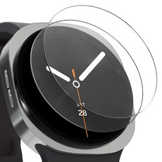 아이몰 갤럭시워치 풀커버 강화유리 고강도 액정보호필름 2p 세트, 투명, 1세트