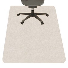 Market Plan 椅子地墊 防刮傷 地板保護 椅墊, 1個, 象牙白