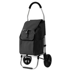 히키스 지인이 3단 접이식 구루마 살림 장바구니 핸드 캐리어 캠핑카트, 블랙, 1개