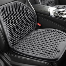 Chronicle 車用通風涼感椅套 涼感坐墊 + 腰部支撐墊套組 適用所有車款, 1套, 灰色
