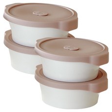 Iwooa 溫感陶瓷微波爐湯碗, 4個, 摩卡棕