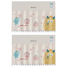여신 윈드커버 직풍방지 에어컨 바람막이 커튼 타입16 폭 90cm x 높이 50cm + 벨크로 세트, 2세트