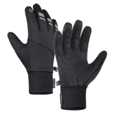 小麥購物 戶外防寒保暖觸控機車手套 L2950, 黑色
