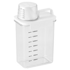 FINIT&PICKIT 刻度洗衣精補充瓶 1800ml, 1個, 透明