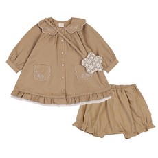 ETTOI 女童 Raylin 風衣式棉質洋裝