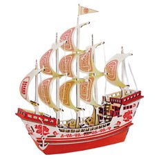 Dimis 立體主題拼圖組裝套件 大福船, 1個, 混合色