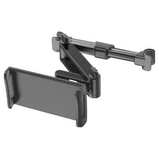 K-stick 車用後座 iPad Galaxy Tab 手機支架, 黑色, 1個