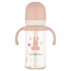 에디슨 유아용 리틀러브 PPSU 빨대컵, 250ml, 1개, 핑크토끼