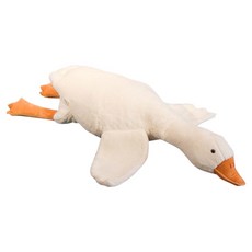 KHTOY 趴姿大白鵝布偶 90cm, 1個, 8.5cm, 白色