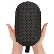 潛水面鏡拉鍊袋 收納盒 AQSG0030, 黑色, 1個