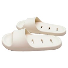 At Home Luno防滑腳背低浴室拖鞋, 1組, 乳白色