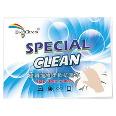 EverChrom 彩宣 優質纖維柔軟拭鏡布 EC-30, 白色, 1個
