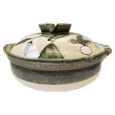 SAJI 佐治陶器 8號深型砂鍋 市松 日本製 2.3L, 1個, 25cm