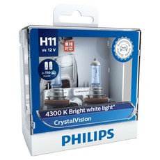 PHILIPS 飛利浦 車燈 水晶之光 CrystalVision, H11, 1套
