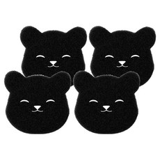 Malltoday 是誰掉的毛呀 毛髮灰塵去除洗衣球, 01 小熊, 4個