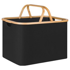 日常亮點基本生活折疊式籃子, 黑色, 1個