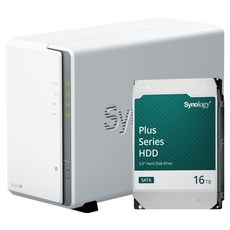 시놀로지 2베이 NAS DS223J + 하드 HAT3310-16T 세트, DS223J(NAS), HAT3310-16T(하드)