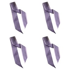 Allode 日常領帶式絲巾 4件組