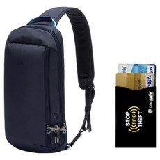 팩세이프 V 테크 슬링백 + RFID차단 카드슬리브 세트