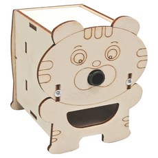 LiveOn 創意STEAM木製DIY自動削鉛筆機, 1個, 混合顏色