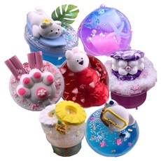 Emily slime 大容量手工史萊姆7件組, 250g, 隨機出貨