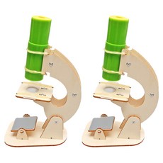 LiveOn 創意STEAM木製DIY顯微鏡 120 x 200 mm, 2個, 混合色