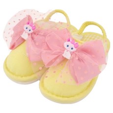 Cocobrain 兒童紗紗蜜桃蝴蝶結船型襪