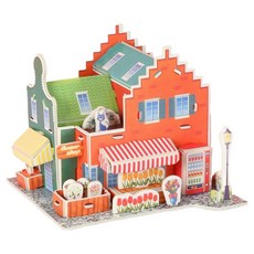 Dimis 立體拼圖組裝套件 花店, 1個, 29件, 混合色