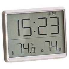 소푸미야 슬림형 벽걸이 자석부착 스탠드 디지털 온습도계, 화이트, 1개