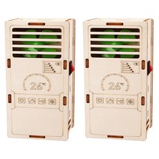 Live On 創意STEAM木製DIY冷氣機 57 x 45 x 132 mm, 2個, 混色